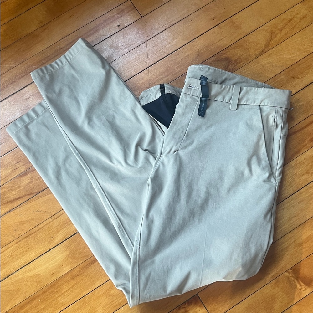 lululemon Warpstreme Tan Golf Pants